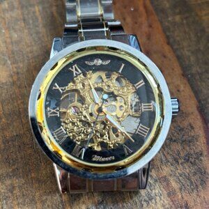 Winner Transparent Skeleton Mechanical Automatic Watch